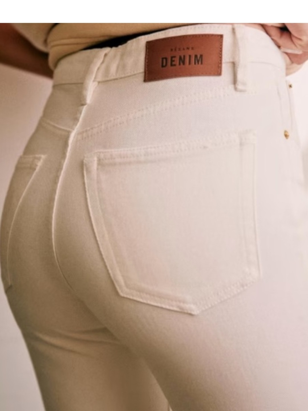 Sezane Brut Sexy Jeans Size 27 White